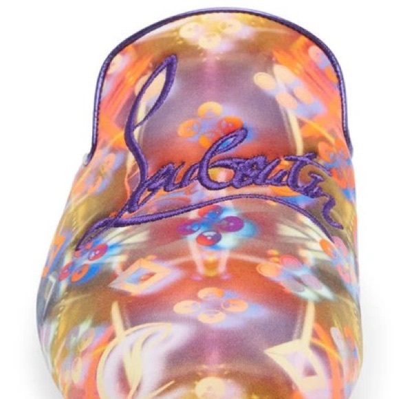 ⭐️⭐️⭐️SOLD ⭐️⭐️⭐️Christian Louboutin Navy Coolito Disco Mule Slippers - Picture 3 of 17